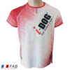 Maillot homme blanc RIPSTRETCH I-DOG x Raidlight pour trail