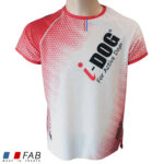 Maillot homme blanc RIPSTRETCH I-DOG x Raidlight pour trail